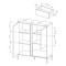 Комод високий з телескопічними напрямними Perfect Home Clars 2D2S/104 123,4x103,3x39,5 Антрацит (PFH-091020)