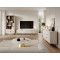 Комод з телескопічними напрямними Perfect Home Lante 1D3S/138 138,2x81,2x38 Бежевий (чорні ніжки) (PFH-091178)