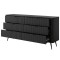 Комод з телескопічними напрямними Perfect Home Lante 6S/163 163,2x81,2x38 Чорний (чорні ніжки) (PFH-091113)