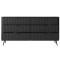 Комод з телескопічними напрямними Perfect Home Lante 6S/163 163,2x81,2x38 Чорний (чорні ніжки) (PFH-091113)
