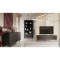 Комод з телескопічними напрямними Perfect Home Lante 6S/163 163,2x81,2x38 Чорний (чорні ніжки) (PFH-091113)
