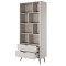 Стелаж Perfect Home Lante 2S 193,8x88,2x38 Бежевий (чорні ніжки) (PFH-091173)