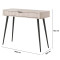 Туалетний столик Perfect Home Lante 1S/100 100,2x78x38 см Бежевий (чорні ніжки) (PFH-091170)