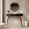 Туалетний столик Perfect Home Lante 1S/100 100,2x78x38 см Чорний (золоті ніжки) (PFH-091196)