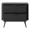 Тумба приліжкова з телескопічними напрямними Perfect Home Lante 2S 63,2x55,3x38 Чорний (чорні ніжки) (PFH-091121)