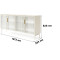 Комод Perfect Home Lumi 4D/181 181,3х82,6х39,3 Кашемір (PFH-091384)