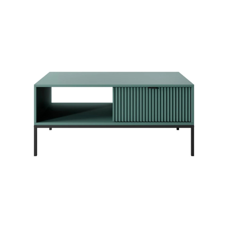 Журнальний стіл Perfect Home Nova з 2 шухлядами та чорними ніжками L104 104х46х68 см Лабрадор (PFH-091503)