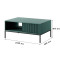 Журнальний стіл Perfect Home Nova з 2 шухлядами та чорними ніжками L104 104х46х68 см Лабрадор (PFH-091503)