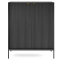 Комод високий Perfect Home Nova K104 2D 104x125x39 Чорний (чорні ніжки) (PFH-091238)