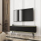 Тумба під телевізор Perfect Home Oro RTV135 MDF 2D 135х53х32 Чорний (чорні ніжки) (PFH-091359)