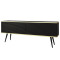 Тумба під телевізор Perfect Home Oro RTV135 MDF 2D 135х53х32 Чорний (чорні ніжки) (PFH-091359)