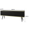 Тумба під телевізор Perfect Home Oro RTV135 MDF 2D 135х53х32 Чорний (чорні ніжки) (PFH-091359)