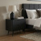 Тумба приліжкова з телескопічними напрямними Perfect Home Lante 2S 63,2x55,3x38 Чорний (чорні ніжки) (PFH-091121)