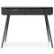 Туалетний столик з телескопічними напрямними Perfect Home Zova T103 103x80x49 см Чорний (золоті ніжки) (PFH-091375)