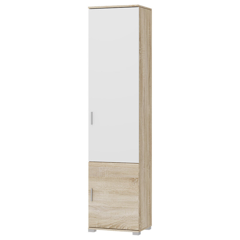 Шафа-пенал закрита Еверест Бриз-15 Дуб сонома/Білий (EVR-073869)