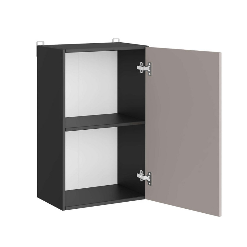 Кухонний модуль Оптіма Верх В01-450 Антрацит/Кашемір 450х296х720 мм (EVR-073946)