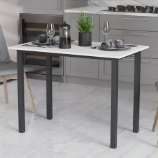 Стіл універсальний Knap Ferrum-decor 750x1000x600 Чорний метал ДСП Білий 16 мм (FRD-106338)