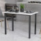 Стіл універсальний Knap Ferrum-decor 750x1000x600 Чорний метал ДСП Білий 16 мм (FRD-106338)