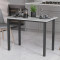 Стіл універсальний Knap Ferrum-decor 750x1400x700 Чорний метал ДСП Білий 16 мм (FRD-106378)
