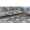 Стіл трансформер журнальний Dandi Small Ferrum-decor 45x120 160)x60 Чорний метал ДСП Дуб Сонома 16 мм (FRD-106788)
