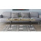 Стіл трансформер журнальний Dandi Small Ferrum-decor 45x120 160)x60 Чорний метал ДСП Дуб Сонома 16 мм (FRD-106788)