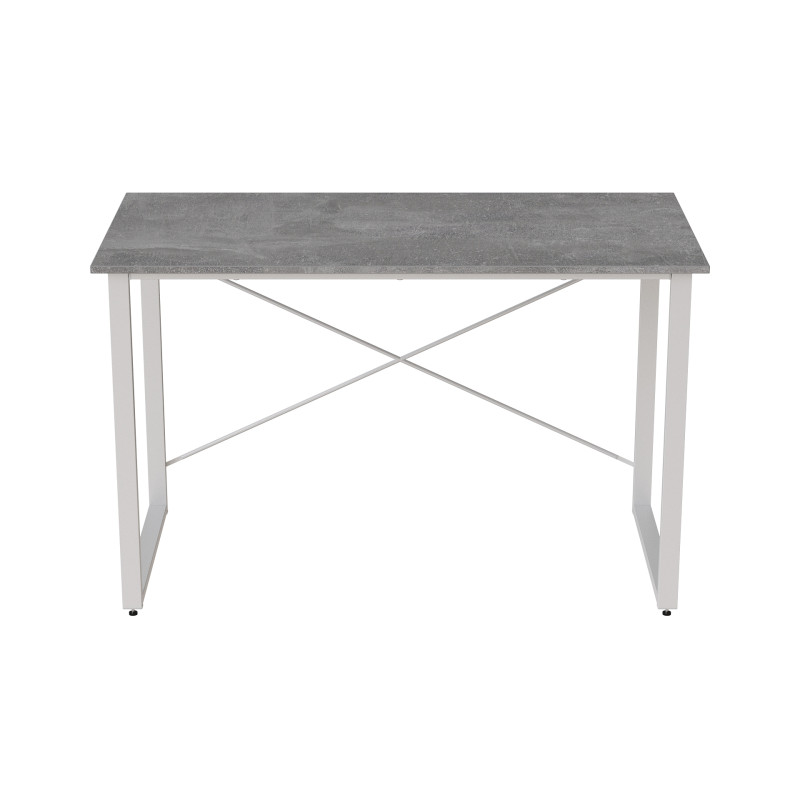 Стіл письмовий Дейв Ferrum-decor 750x1000x600 Білий метал ДСП Бетон 32 мм (FRD-106438)