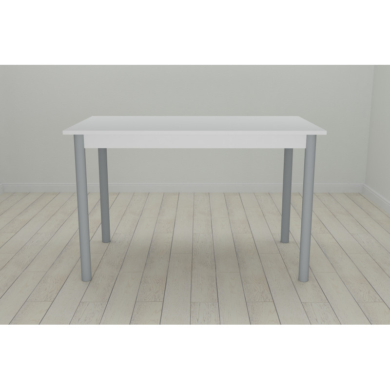 Стол кухонный Ferrum-decor Бенита 75x120x70 Серый ДСП Белое 16мм (FRD-106278)