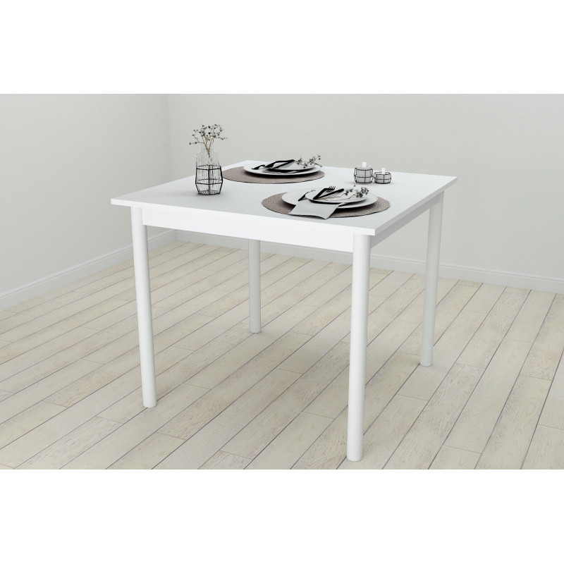 Стол кухонный Ferrum-decor Агата 75x80x80 Белый ДСП Белое 16мм (FRD-106248)