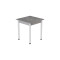 Стол кухонный Ferrum-decor Агата 75x80x80 Белый ДСП Бетон 16мм (FRD-105558)