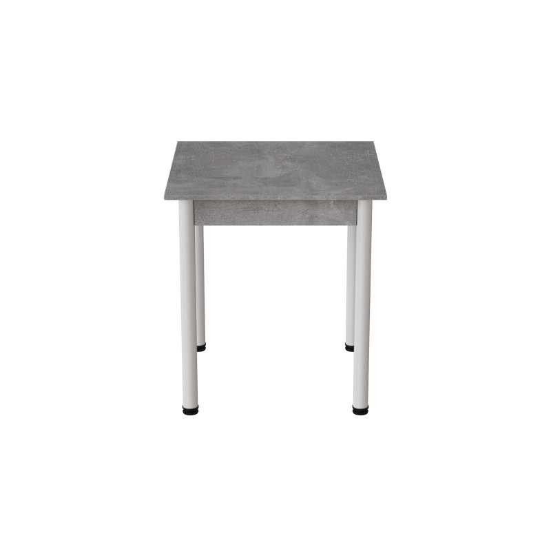 Стол кухонный Ferrum-decor Агата 75x80x80 Белый ДСП Бетон 16мм (FRD-105558)