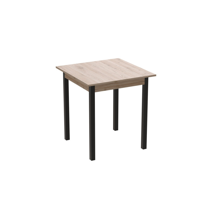 Стол кухонный Ferrum-decor Агата 75x70x70 Черный ДСП Сан-Марино 16мм (FRD-105668)