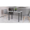 Стіл універсальний Knap Ferrum-decor 750x1000x600 Чорний метал ДСП Білий 16 мм (FRD-106338)