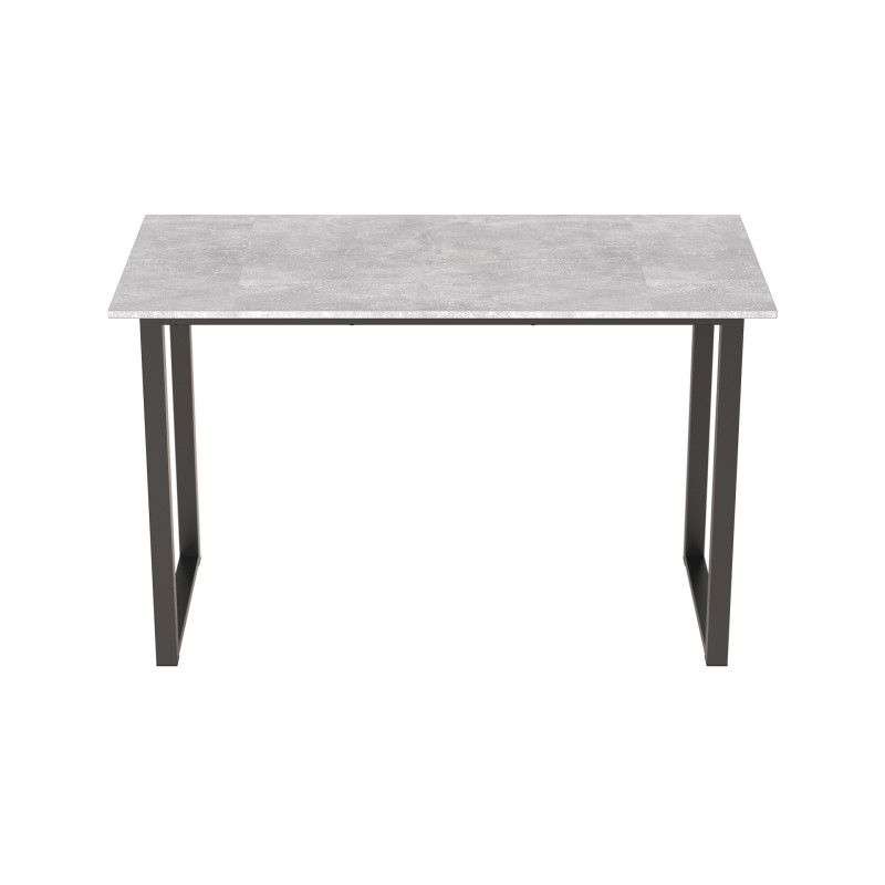 Стіл письмовий Кнап 2 Ferrum-decor 750x1400x600 Чорний метал ДСП Бетон 16 мм (FRD-106408)