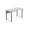 Стіл письмовий Курт Ferrum-decor 75x100x60 Чорний метал ДСП Бетон 32 мм (FRD-106618)