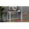 Стіл письмовий Курт Ferrum-decor 75x140x60 Білий метал ДСП Бетон 16 мм (FRD-106628)