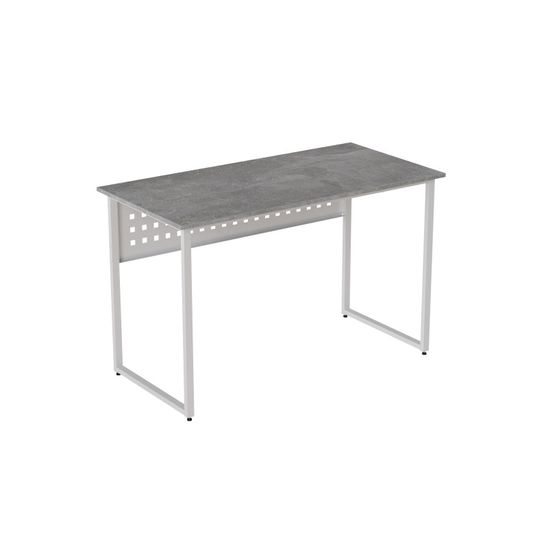 Стіл письмовий Майк Ferrum-decor 75x100x60 Білий метал ДСП Бетон 16 мм (FRD-106508)