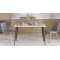 Стол кухонный Марсель 50 Ferrum-decor 75x120x70 Черный металл ДСП Дуб Сан-Марино 32 мм (FRD-106708)