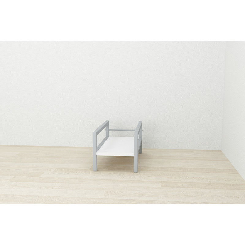 Підставка для системного блоку Ferrum-decor Нікі 21x24x45 Сірий ДСП Біле 16мм (FRD-105298)