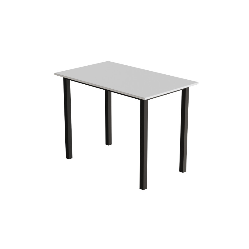 Стіл універсальний Knap Ferrum-decor 750x1000x600 Чорний метал ДСП Білий 16 мм (FRD-106338)