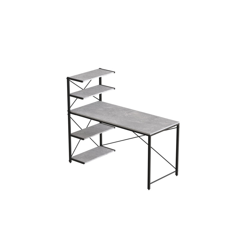 Комп'ютерний стіл Ferrum-decor Джек 75x140x60 Сірий ДСП Бетон (FRD-104420)
