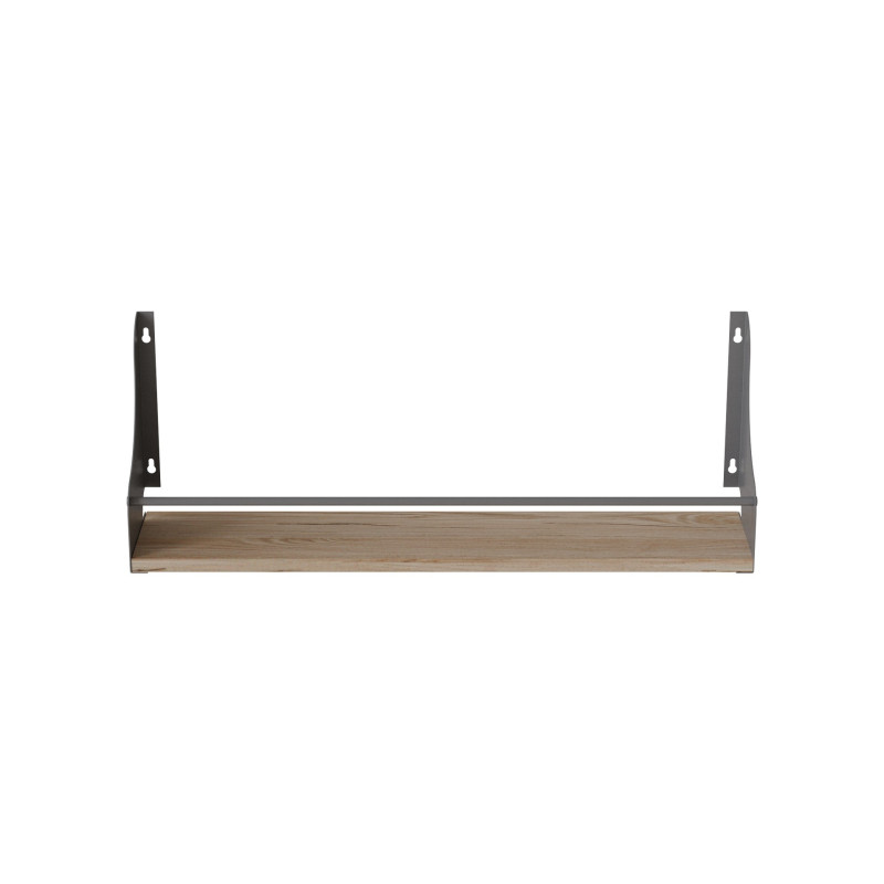 Полка настенная Ferrum-decor Изи 260x500x150 металл Серый ДСП Дуб Сан-Марино 16 мм (FRD-102920)