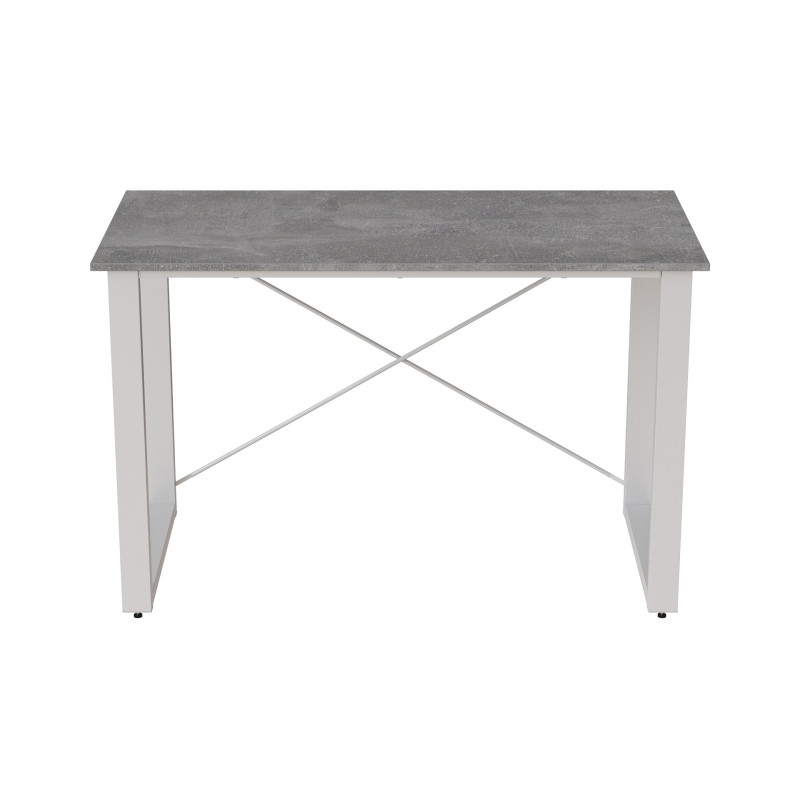 Письмовий стіл Ferrum-decor Драйв 750x1000x700 Білий метал ДСП Бетон 16 мм (FRD-103170)