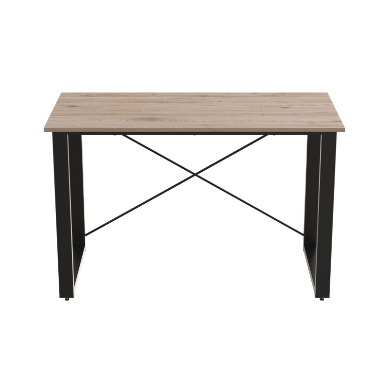 Письмовий стіл Ferrum-decor Драйв 750x1000x700 Чорний метал ДСП Дуб Сан-Марино 32 мм (FRD-103360)