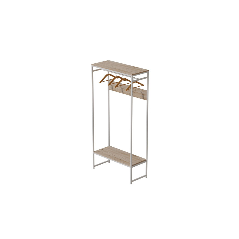Вешалка напольная модульная Ferrum-decor Трелис 14 180x90x38 белый ДСП Дуб Сан-Марино 16мм (FRD-104350)