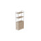 Этажерка 3/60 Ferrum-decor Серии Конект с тумбой 144x60x28 Белый ДСП Сан-Марино (FRD-104450)