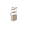 Этажерка 3/60 Ferrum-decor Серии Конект с тумбой 144x60x28 Белый ДСП Сан-Марино (FRD-104450)