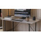Стол письменный LINE Тайм Ferrum-decor 750x1000x500 Черный металл ДСП Бетон 16 мм (FRD-104870)