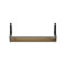 Полка настенная Ferrum-decor Изи 260x500x150 металл Черный ДСП Дуб Артизан 16 мм (FRD-102910)