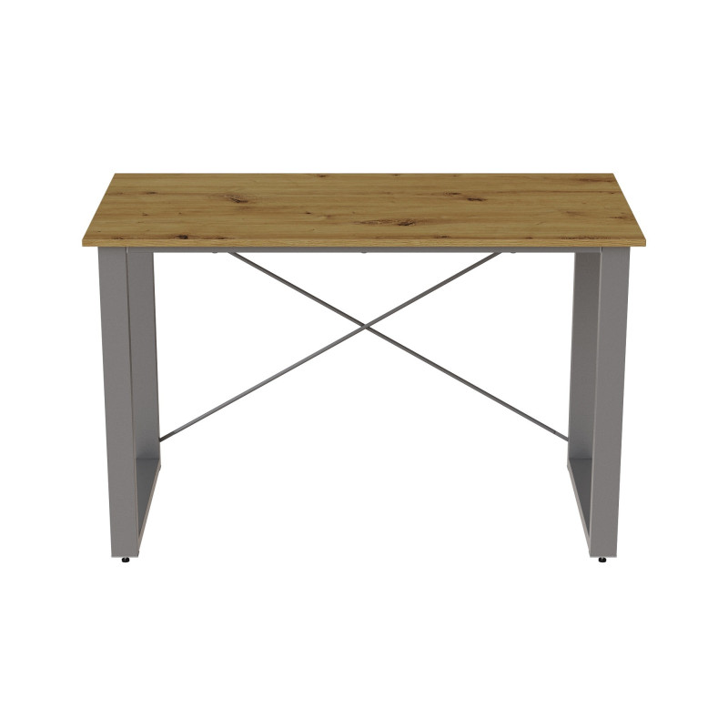 Письмовий стіл Ferrum-decor Драйв 750x1200x600 Сірий метал ДСП Дуб Артизан 16 мм (FRD-103120)