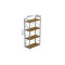 Етажерка 4/60 Ferrum-decor Серії Конект 120x60x28 сірий ДСП Дуб Артизан 16мм (FRD-104250)
